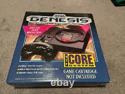 Sega Genesis Core Model 1 (1601) Complet Dans La Boîte Cib Très Bon État