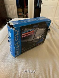 Sega Genesis Modèle 1 Sega CD 2 Bundle! Bon État! Fonctionne! Complet! Avec Box