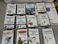 Sega Master System Lot De 27 Jeux Et Cartes Sega En Bon État