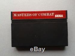 Sega Master System Masters Of Combat Boxed Cib Très Bon État Rare ++