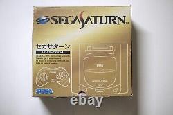 Sega Saturn Console Gris Boîte De Bon État Japon Système Ss Us Vendeur