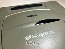 Sega Saturn Console Hst-3200 Gris Très Bon État Box Testé Japon