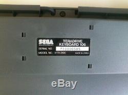 Sega Teradrive Clavier Htr-2106 Free Ship Rare De Jp Bon État