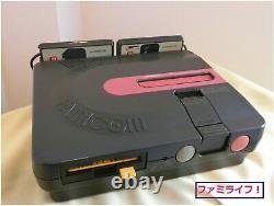 Sharp Twin Famicon Console System An-500b Black Belt Disk Bon État Er