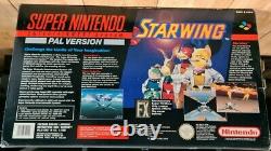 Snes Super Nintendo Starwing Console Édition Boxed Très Bon État