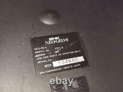 Snk Neo Geo Aes Console Système Avec 2 Contrôleurs Très Bon État Testé Jpn