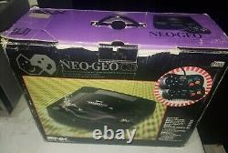 Snk Neo Geo CD Console System Avec Lot 4 Jeux Bon État Fonctionne