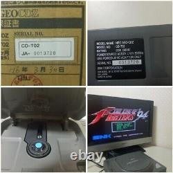 Snk Neo Geo Cdz Console Système Numéro De Série Correspondance Testée Très Bon État Jp
