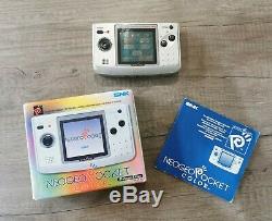 Snk Neo Geo Pocket Couleur Argent Platine Console Portable Bonne Condition