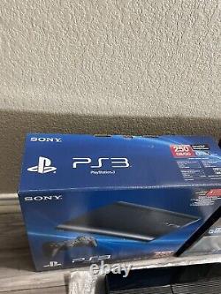 Sony Playstation 3 Ps3 Super Slim Cib Avec Last Of Us. Très Bon État