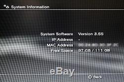 Sony Playstation 3 Slim 120go Système Firmware Ps3 3.55 Ofw Bon État