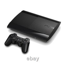 Sony Playstation 3 Super Slim 120 Go Console Noire Très Bon État