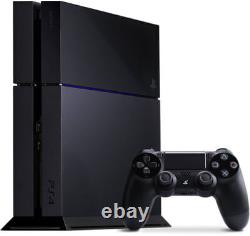 Sony Playstation 4 Console De 500 Go Noir Avec 2 Contrôleurs Très Bon État
