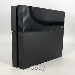 Sony Playstation 4 Noir 500 Go Bon État Avec 2 Contrôleurs + Câbles + Jeux