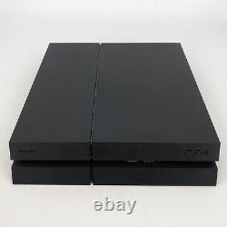 Sony Playstation 4 Noir 500 Go Bon État Avec Contrôleur + Câbles D'alimentation/hdmi