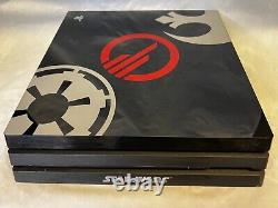 Sony Playstation 4 Pro 1tb Console Noire Star Wars Très Bon État