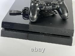 Sony Playstation 4 Ps4 500 Go Jet Black Console Avec Contrôleur Bon État