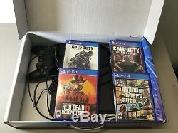 Sony Playstation 4 Ps4 500go Grand Theft Auto Gta 5 Bundle Très Bon État