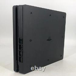 Sony Playstation 4 Slim Black 1 To Bon État Avec Contrôleurs + Câbles + Jeux