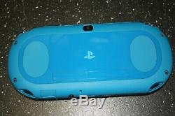 Sony Playstation Vita Ps Slim Pch-2001 Bleu Utilisé Très Bon État
