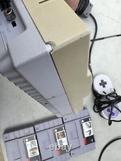 Super Nintendo Snes Console Bundle Avec 4 Jeux Bonne Condition De Travail Testée