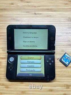 Système de jeu portable Nintendo 3DS XL bleu/noir en bon état de fonctionnement