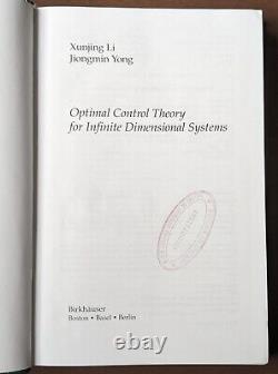 Théorie du contrôle optimal pour les systèmes de dimension infinie, Relié en bon état.