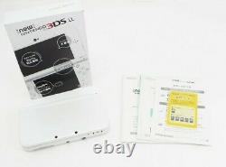 Uniquement Japonais Nintendo 3ds LL XL Pearl White Bon État