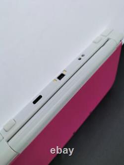 Utilisé Japonais Nintendo 3ds LL Pink Blanc Avec Tous Les Articles Red-001 (bon État)