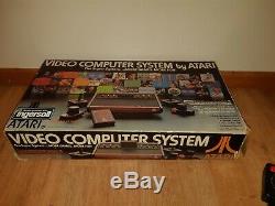 Vintage Atari 2600 Jeux Console Bonne Condition De Travail Dans La Boîte D'origine, 6 Jeux
