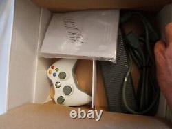 Xbox 360 Lancement White Console 60 Go Boîte Manuels Contrôleur Jeux Bon État